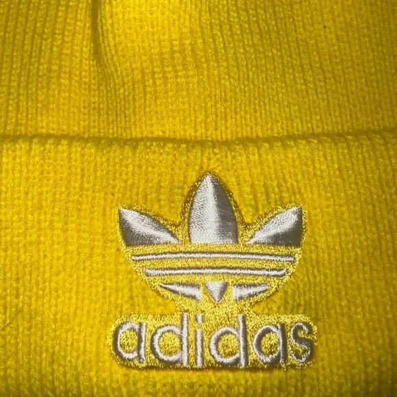 yellow cuffed adidas beanie - Picture 4 of 4